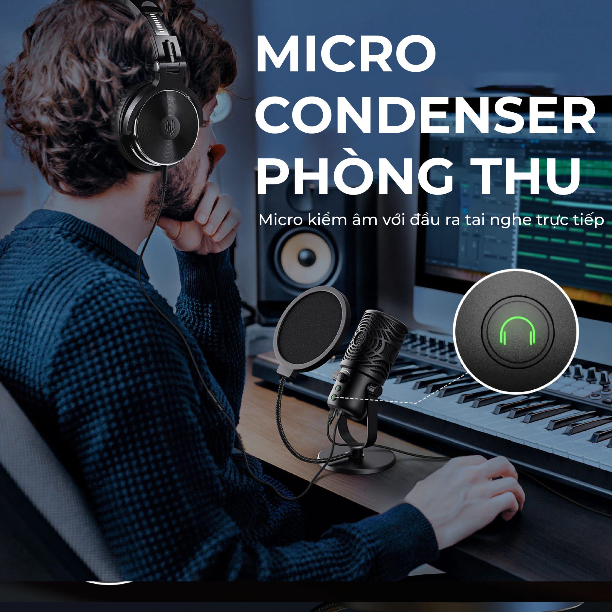 Micro Oneodio Fm Micro Thu M Condenser C Ng Usb Seve Vn