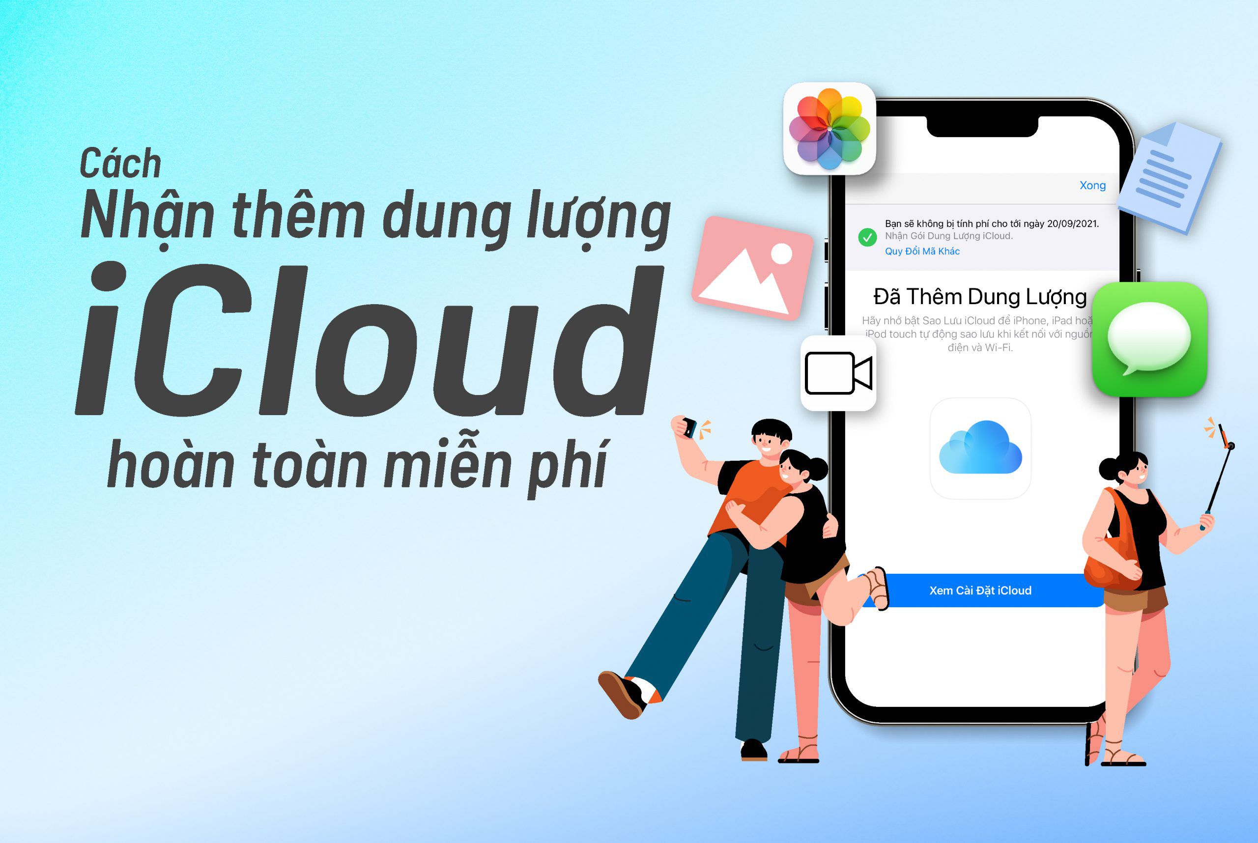 dung lượng iCloud