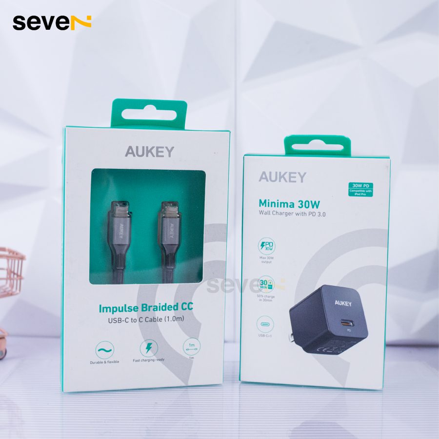 BỘ SẠC NHANH AUKEY PA-T30S 30W CHO ANDROID