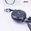Cáp Sạc Baseus Golden Loop Dây Rút Gọn 3 Đầu 3 in 1 Elastic