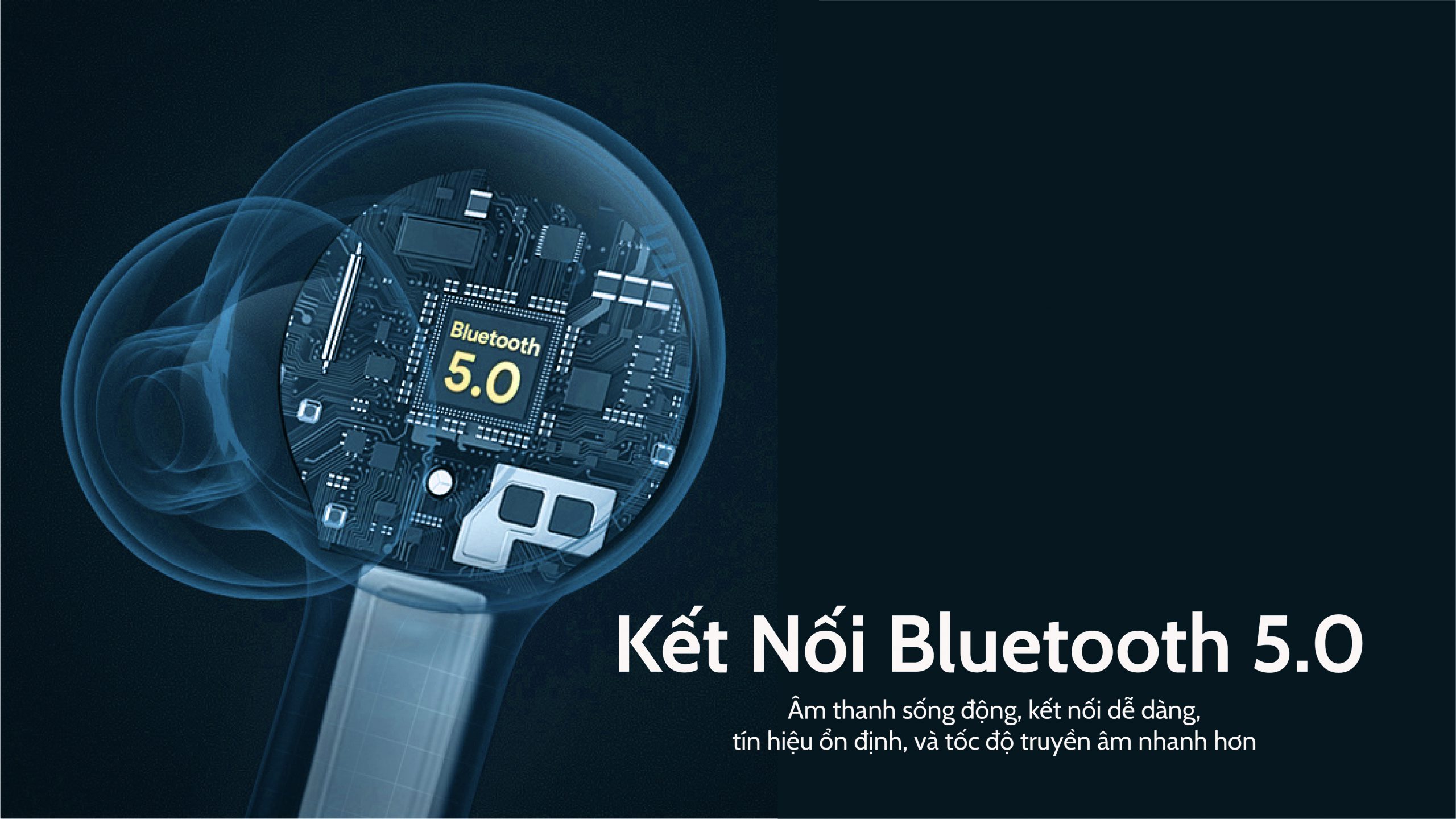 Kết nối Bluetooth 5.0 hiện đại