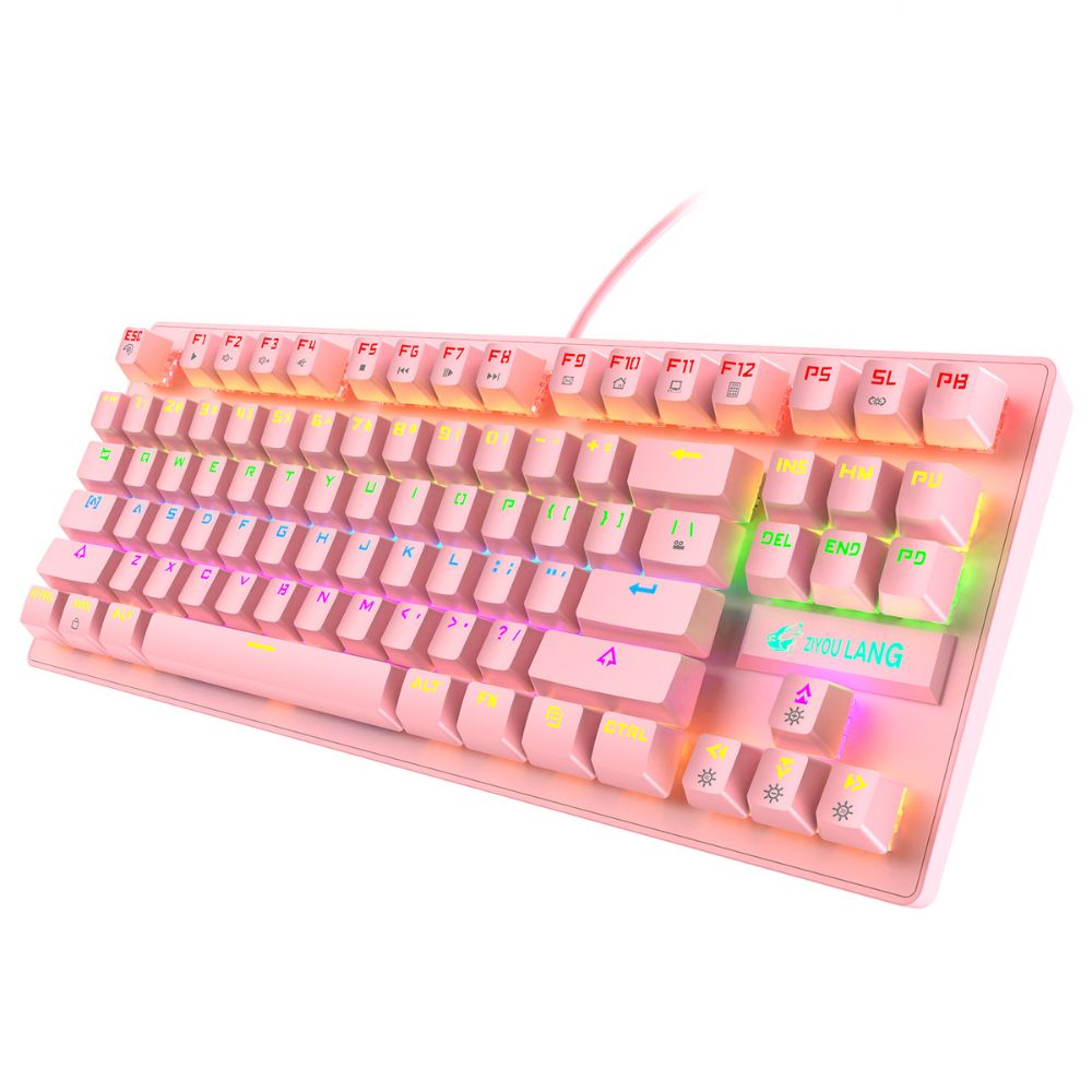 bàn phím cơ K2 Pro màu hồng