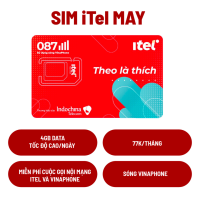 SIM iTel MAY 77K Miễn phí data tốc độ cao