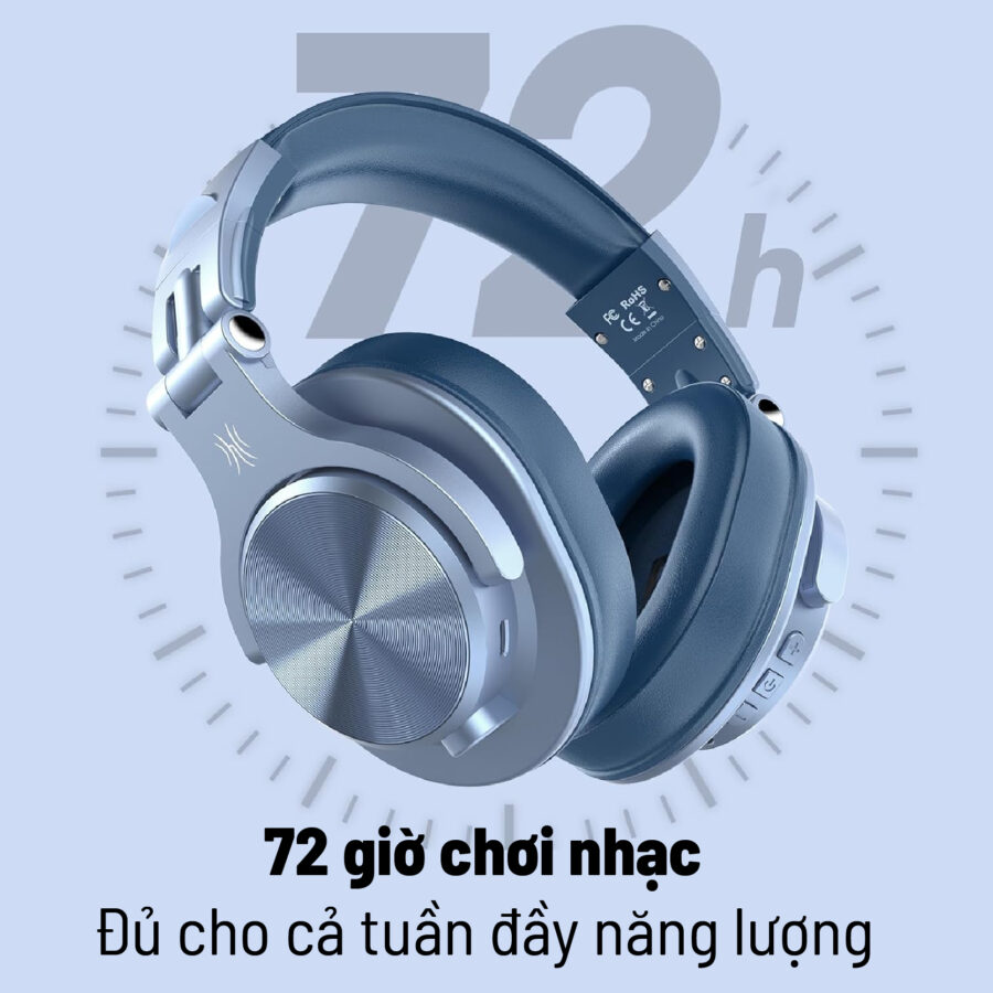 Tai Nghe OneOdio A70 | Hi-Res Audio | Bluetooth - Sky Blue